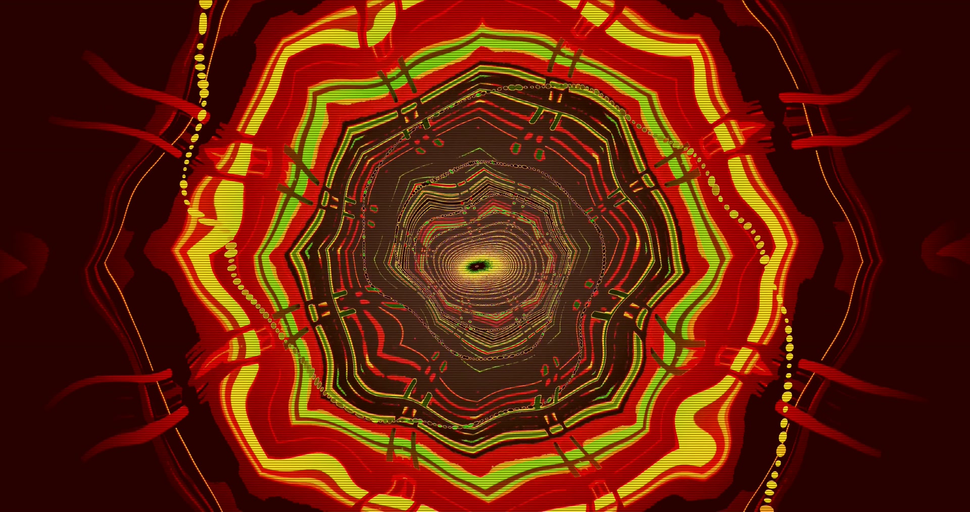 Spiral Neon Tunel Distiratsua Pantaila-babeslea 4K UHD 60fps VJLoops Klipa