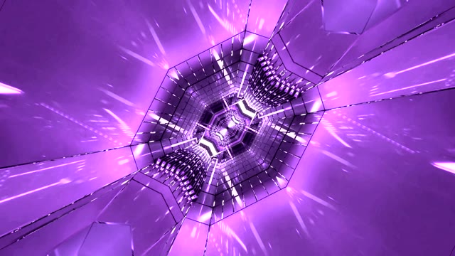 More Abstraktu Geometriko Tunela Loop - Futuristiko Digitala Mugimendu Atzeplana