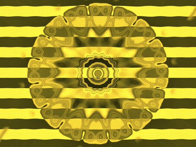 Neon Tunnel Yellow Star Burst Vj Loop 4:3 Classic 60fps Screensaver