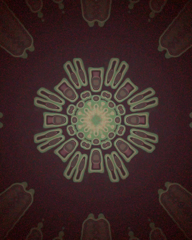 Neon Tunnel Radial Spiky Mandala 60fps VJ Loop 4:5 Instagram Screensaver