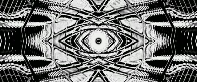 B&W Neon Tunel Pantaila-Babeslea 2.39:1 Cinemascope 60fps Vj Loop