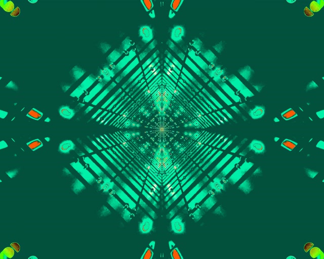 Neon Tunnel Green Diamond Grid Vj Loop 5:4 Industrial 60fps Screensaver