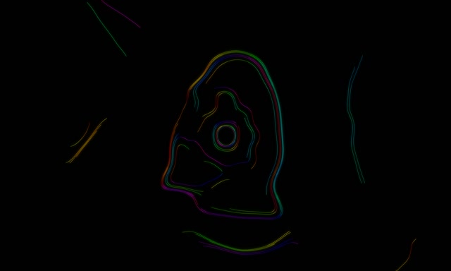 Neon Tunnel Spiraling Vortex Loop VJ Animation 5:3 Wide 60fps Screensaver