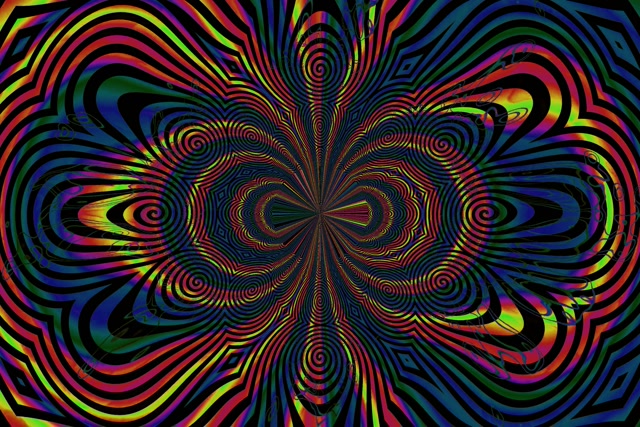 Neon Tunela Espiral Kaleidoskopoa Vj Loop 3:2 Surface 60fps Pantaila-babeslea