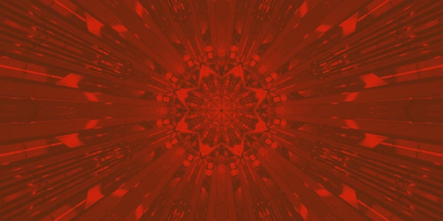 Red Fractal Kaleidoscope Neon Tunnel Vj Loop 2:1 Univisium 60fps Screensaver