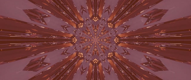 Kaleidoscope Neon Tunnel VJ Loop 2.39:1 Cinemascope 60fps Screensaver
