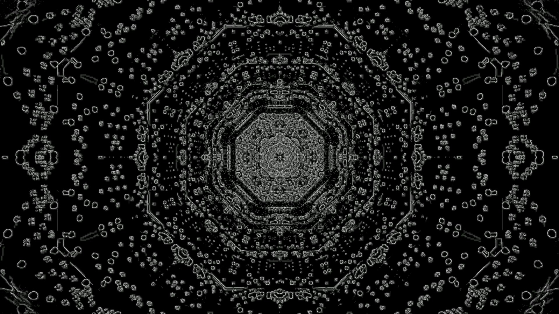 screensaver windows 11 - neon tunnel geometric mandala patterns 4k uhd 60fps VJ Loop