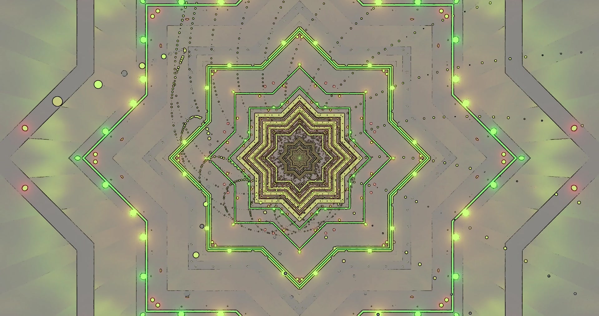 neon tunel pantaila-babeslea 4K UHD 60fps izarren eredu geometrikoa VJ begizta windows 11