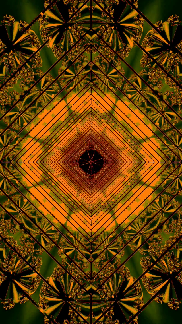 Laranja Berde Neon Tunela Pantaila-babeslea 60fps 9:16 Reels VJLoops PC Ordenagailu Eramagarria