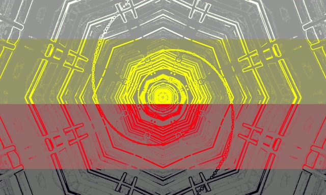 Neon Tunel Zian Berde Pentagono Harraska Vj Loop 5:3 Wide 60fps Pantaila-babeslea