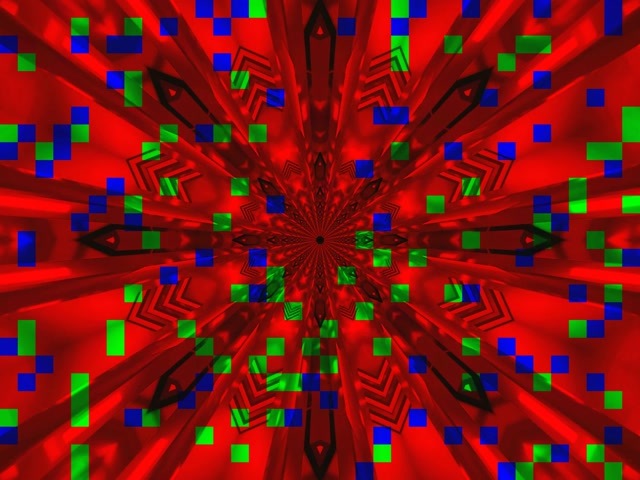Neon Tunela Gorri Kaleidoskopioa Lehertzea VJ Loop 4:3 Classic 60fps Pantaila-babesa