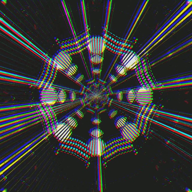 Neon Tunel Pantaila-babeslea 1:1 Karratua 60fps VJ Loop Ortzadar Espirala PC