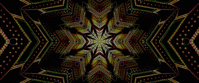 Neon Tunela Kaleidoskopia Pantaila-babeslea 60fps 2.39:1 Cinemascope VJ Loop