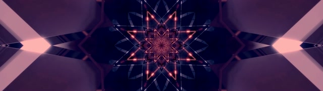 Neon Tunel Izar Kaleidoskopo 32:9 Ultrawide 60fps Pantaila-babeslea VJLoops