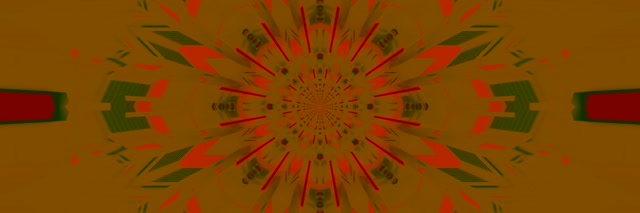 Neon Tunel Kaleidoskopio Eztanda 3:1 Triple Wide 60fps Pantaila-babeslea Vj Loop