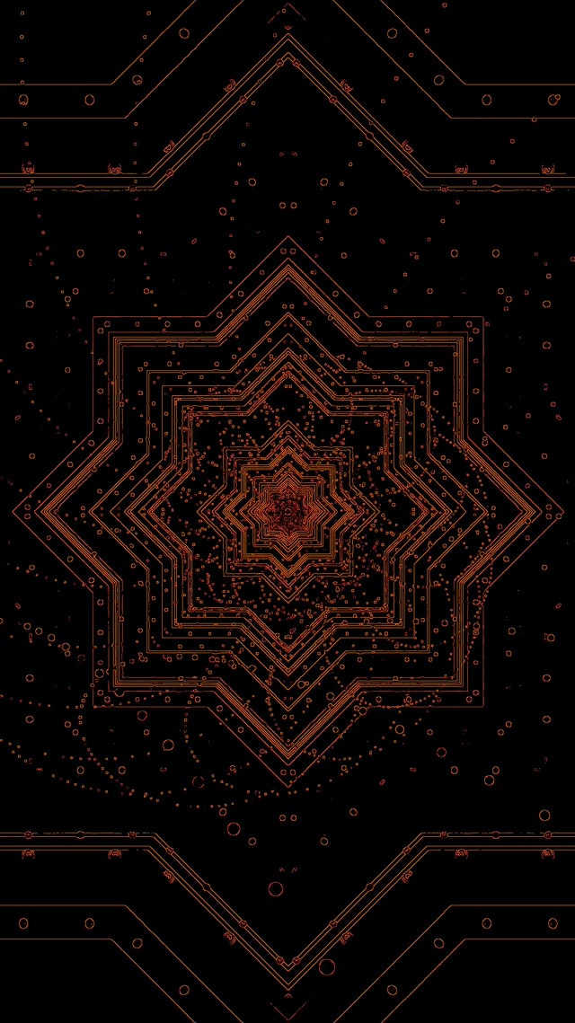 Neon Tunela Kobrezko Izar Mandala VJ Loop 9:16 Reels 60fps Pantaila-babeslea