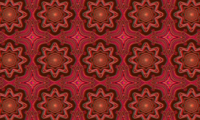 Neon Tunel Gorria Mandala Vortize Pantaila-babeslea 5:3 Wide 60fps Vj Loop