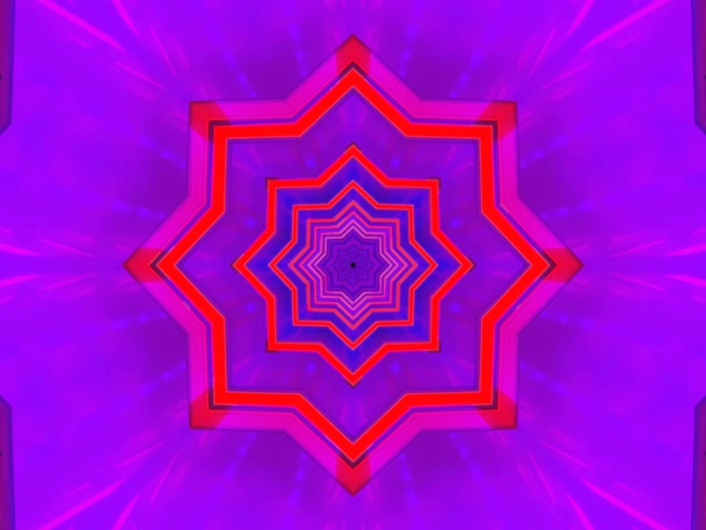 Neon Tunela Izarra Zurrunbiloa 4:3 Klasikoa 60fps Pantaila-babeslea VJ Loop