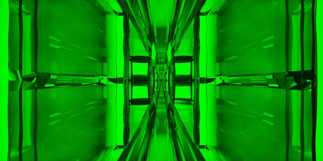 Neon Tunnel Kaleidoscope Vortex Loop 2:1 Univisium 60fps Screensaver