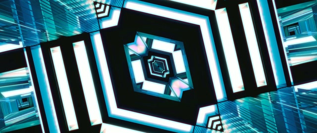 Neon Tunel Espiral Diamante Zurrunbiloa VJLoops 2.39:1 Cinemascope 60fps Pantaila-babeslea