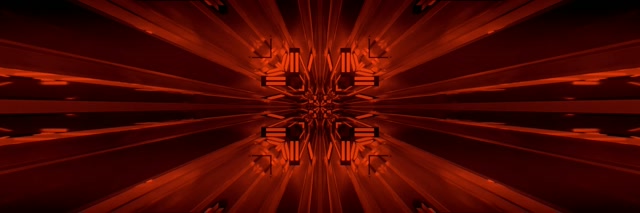 Gorri Neon Tunela Kaleidoskopia Leherketa VJ Loop 3:1 Hirukoitz Zabala 60fps Pantaila-babeslea