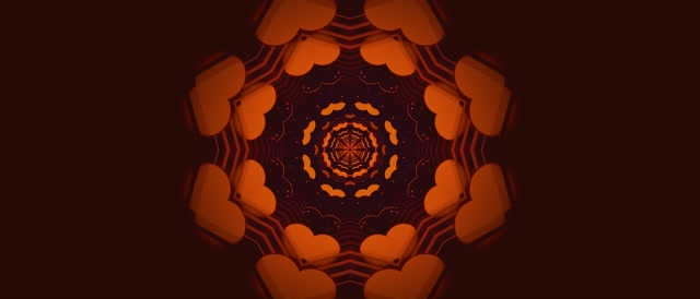 Neon Tunela Gorri Mandala Zurrunbiloa VJ Loop 21:9 Ultrawide 60fps Pantaila-babesa