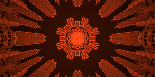 Radial Neon Tunnel Kaleidoscope Burst VJ Loop 2:1 Univisium 60fps Screensaver