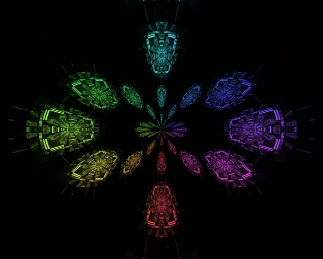 Neon Tunel Ostadar Gurutze Vortex VJLoops 5:4 Industrial 60fps Pantaila-babeslekua