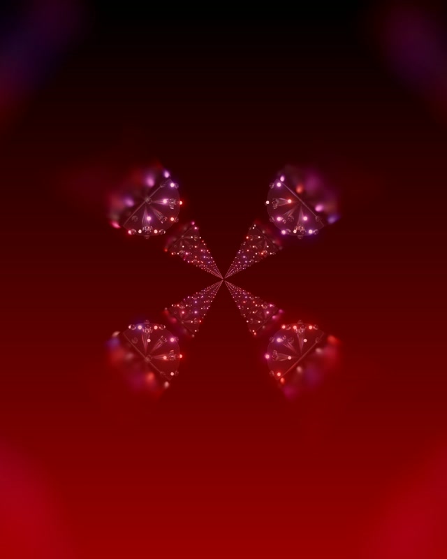 Neon Tunel Fraktala Kaleidoskopiko Begiztea 4:5 Instagram 60fps Pantaila-babeslea VJLoops