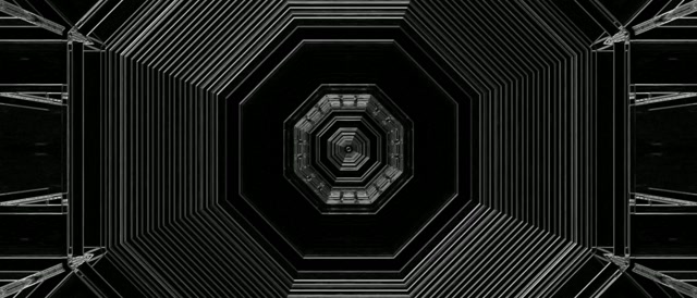 Neon Tunel Oktogono Zurrunbiloa VJ Loop 21:9 Ultrazabala 60fps Pantaila-babeslea