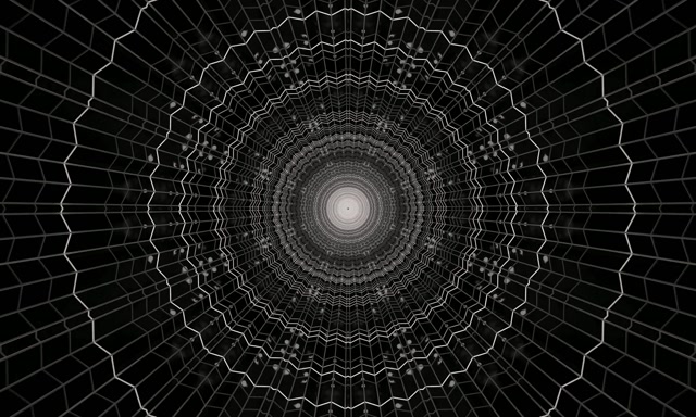 Vj loop Neon Tunel Armiarma-sarea Vortize 5:3 wide 60fps Pantaila-babeslea