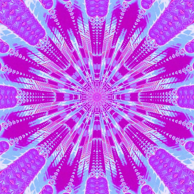 Neon Tunel Kaleidoskopio Leherketa VJ Loop 1:1 Karratua 60fps Pantaila-babeslea