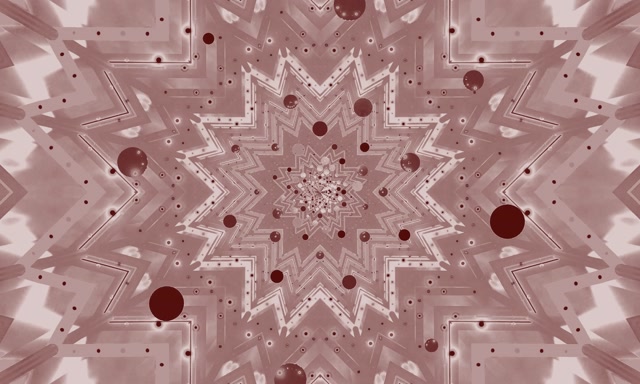 تونل نئون رز ستاره کالیدوسکوپ VJ Loop 5:3 عریض 60fps صفحه نگهدار