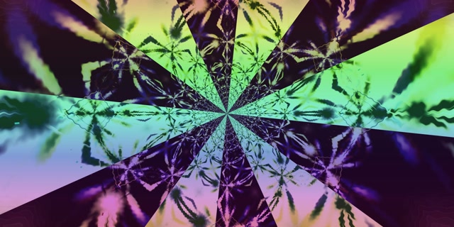 Neon Tunnel Kaleidoscope Burst VJ Loop 2:1 Univisium 60fps Screensaver