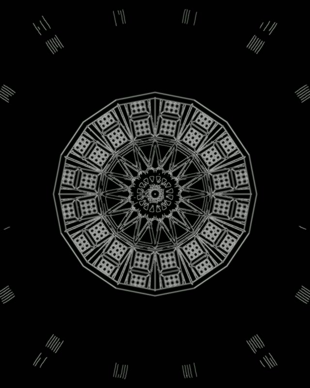 Neon Tunnel Kaleidoscope Star Burst VJ Loop 4:5 Instagram 60fps Screensaver