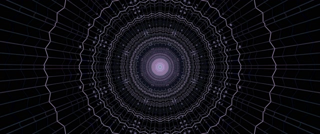 تونل نئون بنفش تار عنکبوت گردباد VJ Loop 2.39:1 Cinemascope 60fps محافظ صفحه