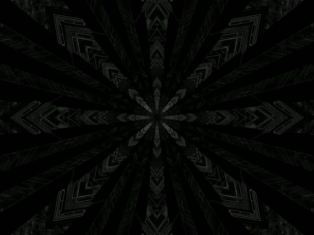 Neon Tunnel Dark Kaleidoscope Star Burst Vj Loop 4:3 Classic 60fps Screensaver