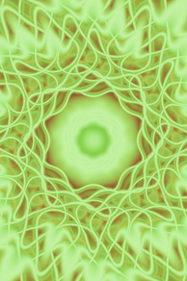 Pulsating Green Neon Tunnel | 2:3 Portrait 60fps Screensaver VJ Loop