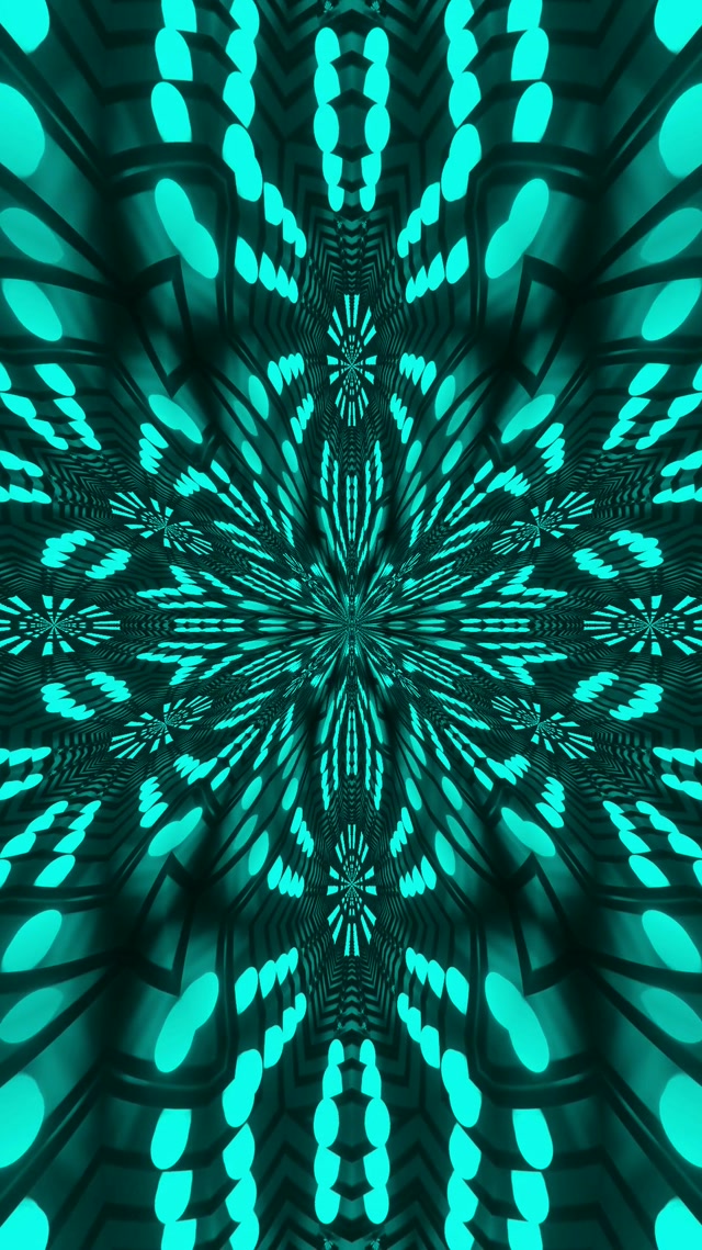 فراکتال قرمز کالیدوسکوپ تونل نئون VJ Loop 9:16 Reels 60fps محافظ صفحه