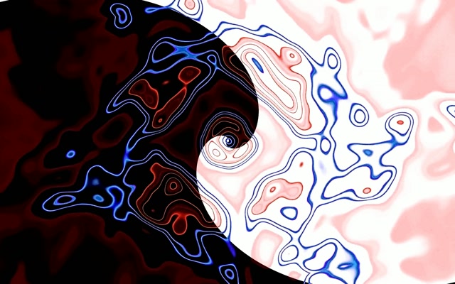 تونل نئون Yin Yang Spiral VJ Loop 60fps 16:10 MacBook Screensaver