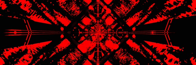 تونل نئون قرمز محافظ صفحه 3:1 سه‌گانه عریض 60fps VJ Loop