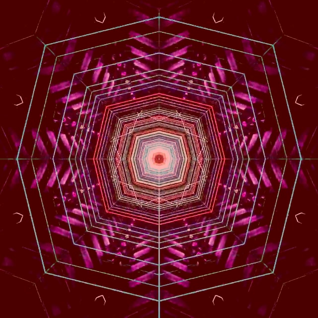 تونل نئون کالیدوسکوپ گردباد VJ Loop 1:1 مربع 60fps صفحه نگهدار