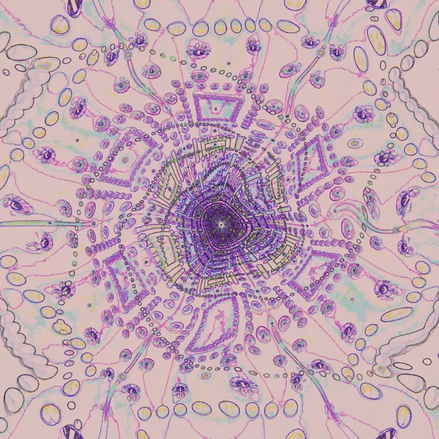 تونل نئون ماندالا گردباد VJ Loop 1:1 Square 60fps محافظ صفحه