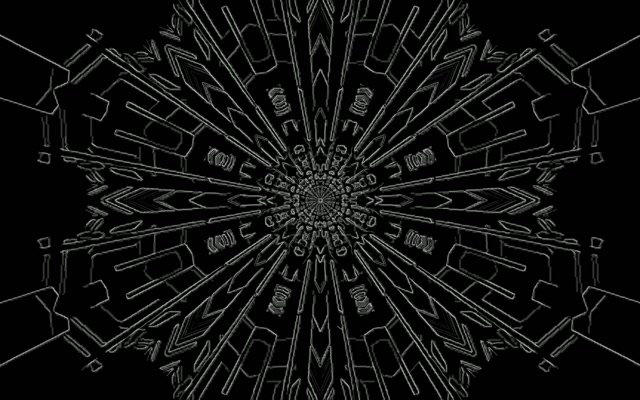 تونل نئون Fractal Mandala Burst VJ Loop 60fps 16:10 MacBook Screensaver