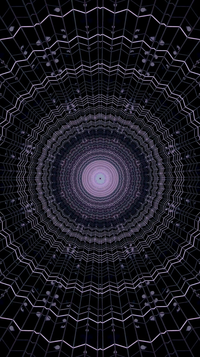 VJ Loop تونل نئون بنفش تار گردباد 9:16 Reels 60fps محافظ صفحه