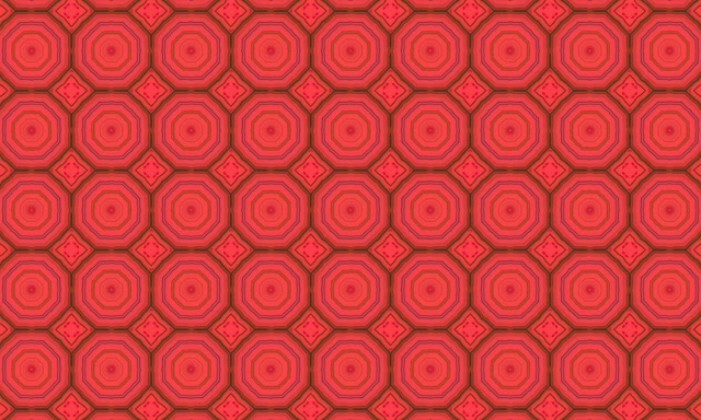 تونل نئون قرمز Octagon Screensaver 5:3 Wide 60fps VJ Loop PC