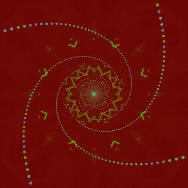 تونل نئون ماندالا ستاره گردباد VJ Loop 1:1 Square 60fps Screensaver