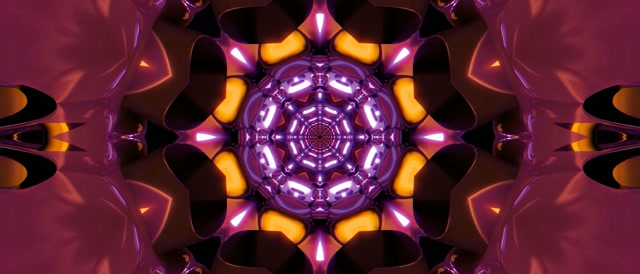 تونل نئون بنفش Kaleidoscope 21:9 Ultrawide 60fps Screensaver Windows PC VJ Loop