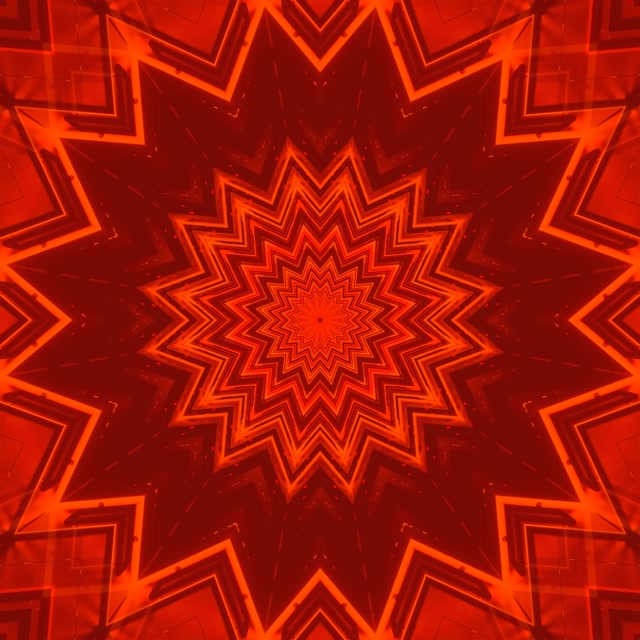 تونل نئون انفجار ستاره قرمز Vj Loop 1:1 Square 60fps Screensaver