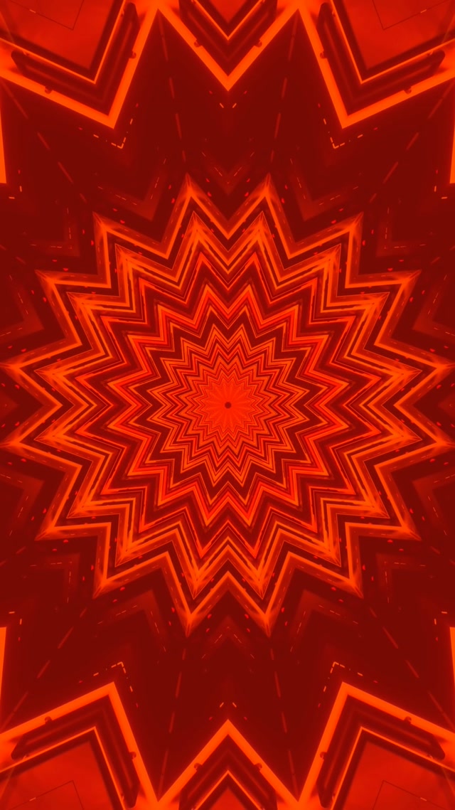 تونل نئون انفجار ستاره خط شکسته قرمز VJ Loop 9:16 Reels 60fps Screensaver